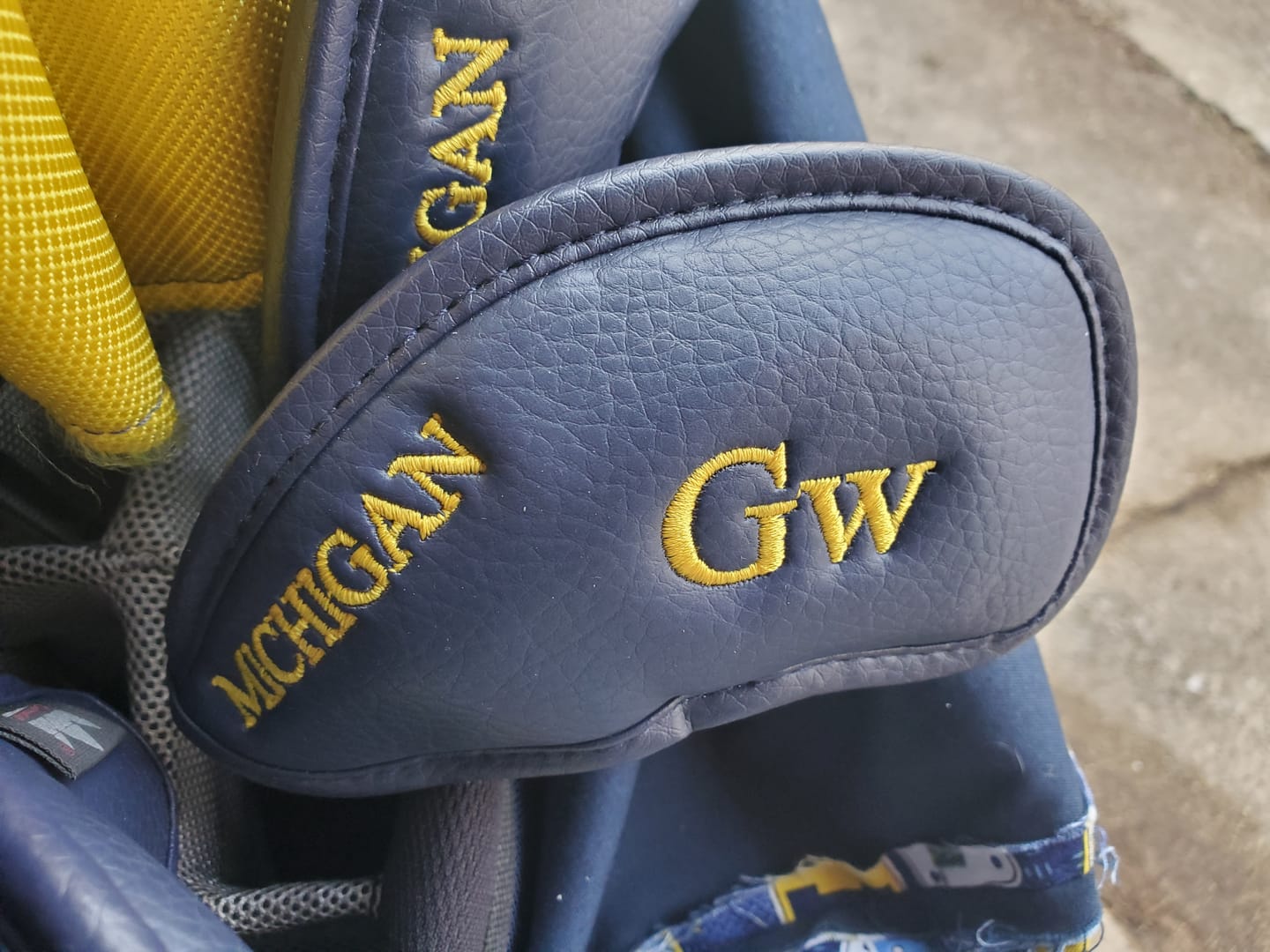Customer photo review of Custom Individual Leather Iron Headcover