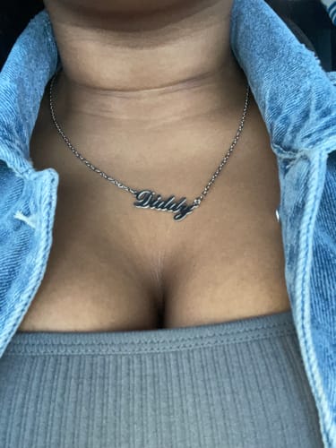 Customer photo review of Personalized Name Necklace