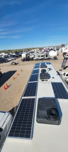 Customer photo review of MEGA 200 Watt Monocrystalline Solar Panel | Best 24V Panel for RVs and Off-Grid | 25-Year Output Warranty | UL Certified