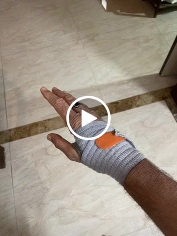 Customer video review of Wrist Brace (Mild Support) | Provides Compression & Support to the Wrist for Sports & Workout (Grey)