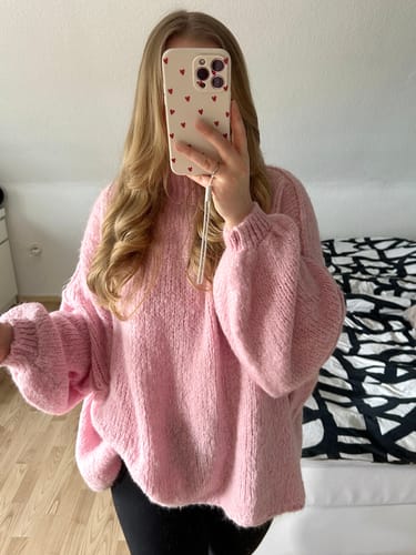 Customer photo review of Meli Strick Pullover - Rosa