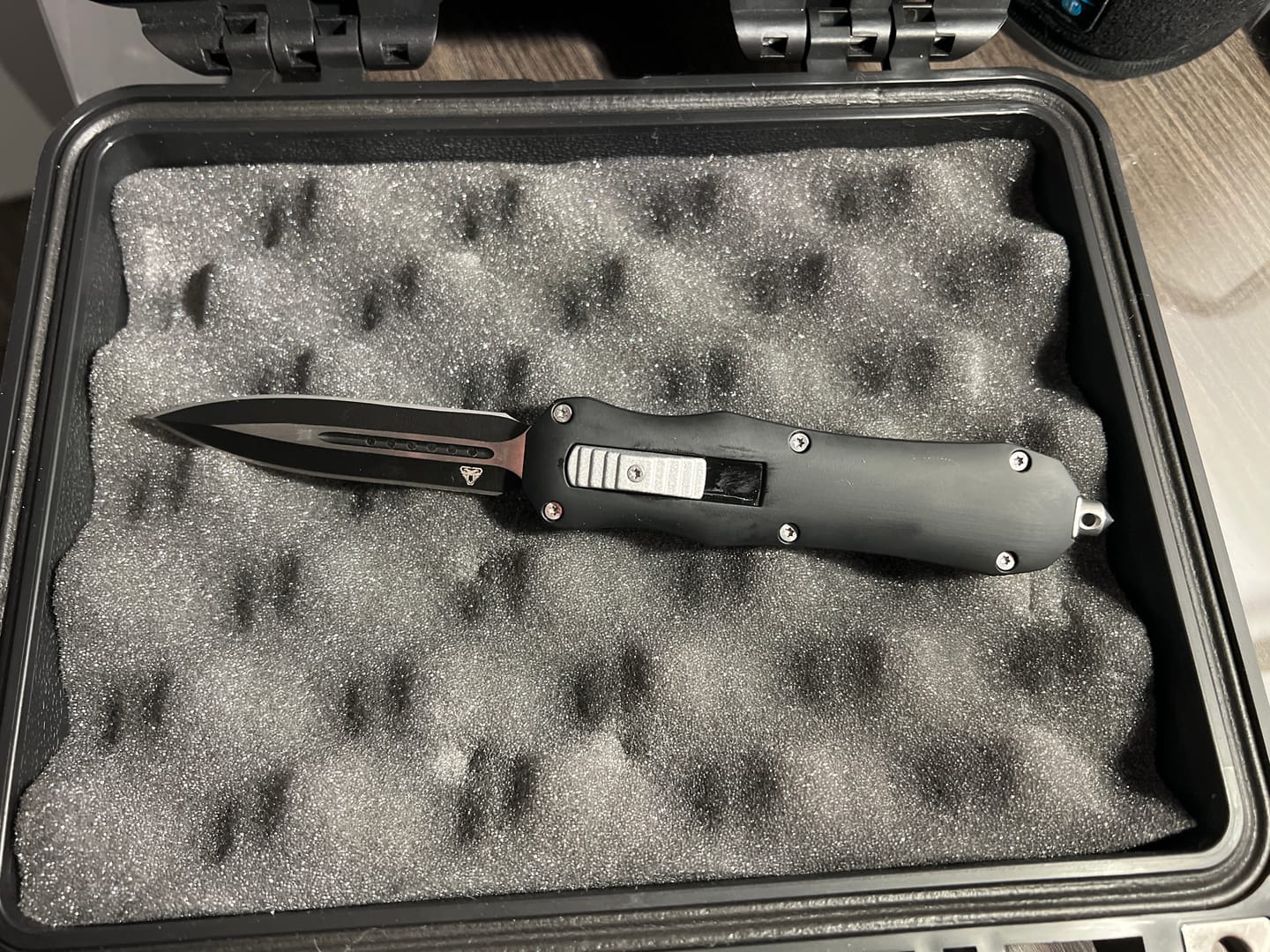 Customer photo review of Black Reaper OTF Knife