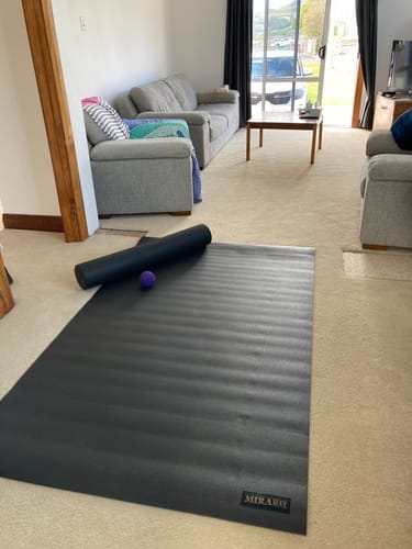 Customer photo review of Miramat® - 200cm x 120cm - Extra Large Exercise Mat - In Stock