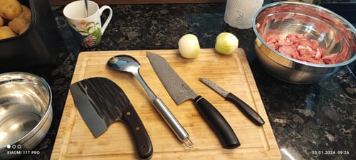 Customer photo review of Handgeschmiedetes Kochmesser - Ergonomic