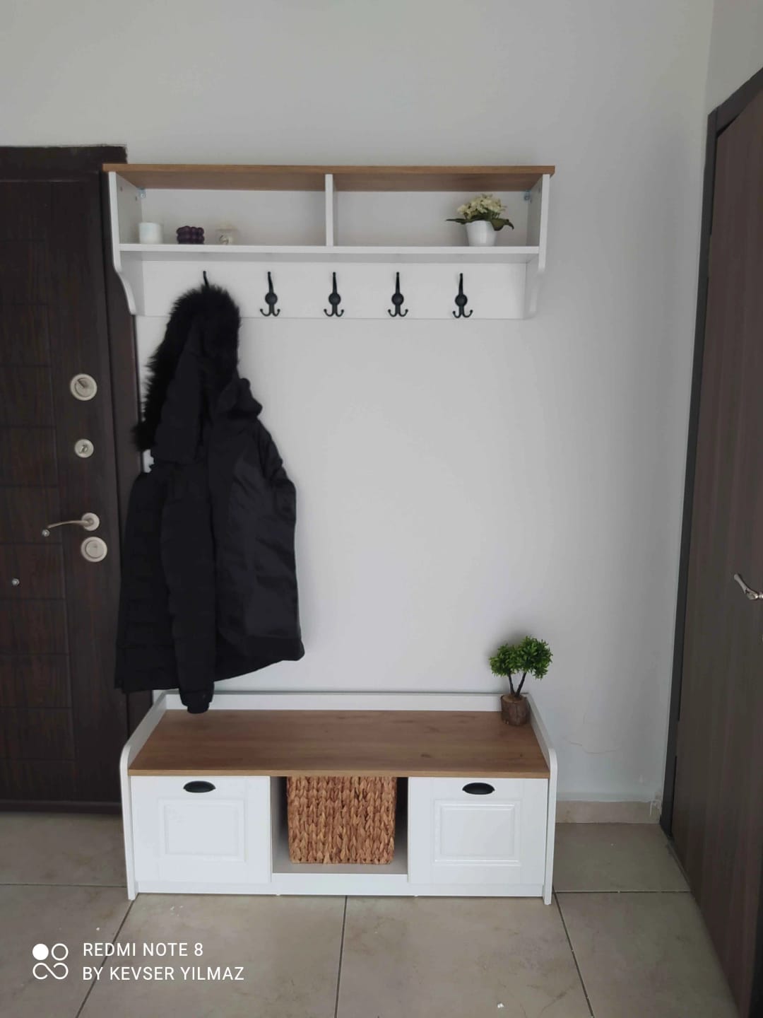 Customer photo review of Rani P2 Modern Portmanto Ayakkabılık ve Duvar Askısı Vestiyer M1 Renk: Beyaz - S. Ceviz