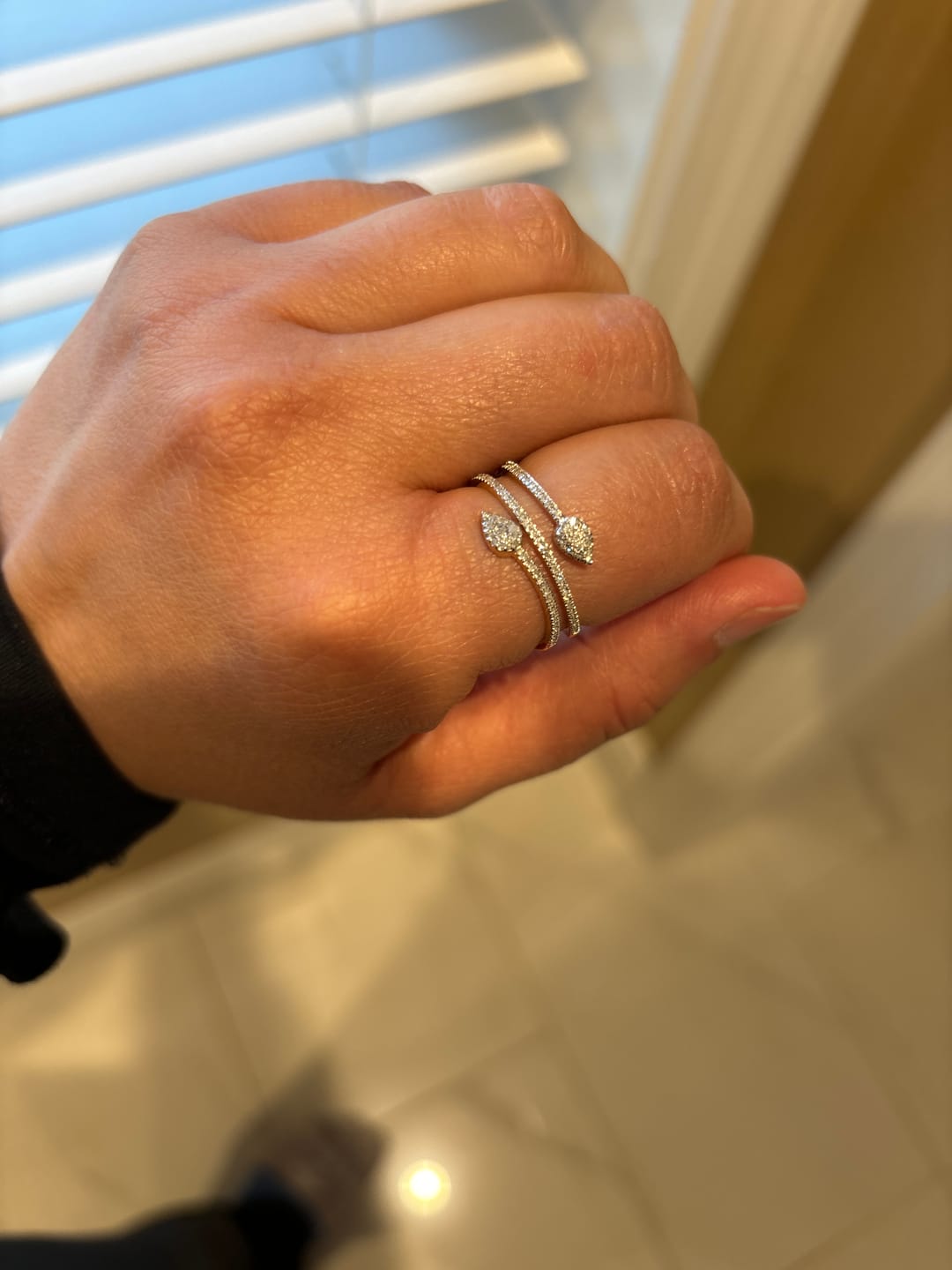 Customer photo review of Move Forward Statement Ring