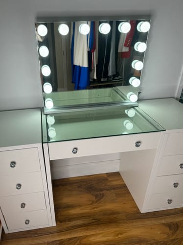 Customer photo review of (Set) Hollywood Mirror, Table & 2 x Draw Set “Diva 2”