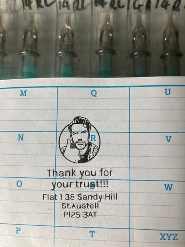 Customer photo review of Face Stamp (Self-Inking Stamp)