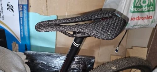 Customer photo review of CarbonX Ultimate - 3D Printed Cushion - Super Ultralight Carbon Saddle - Black - 140g