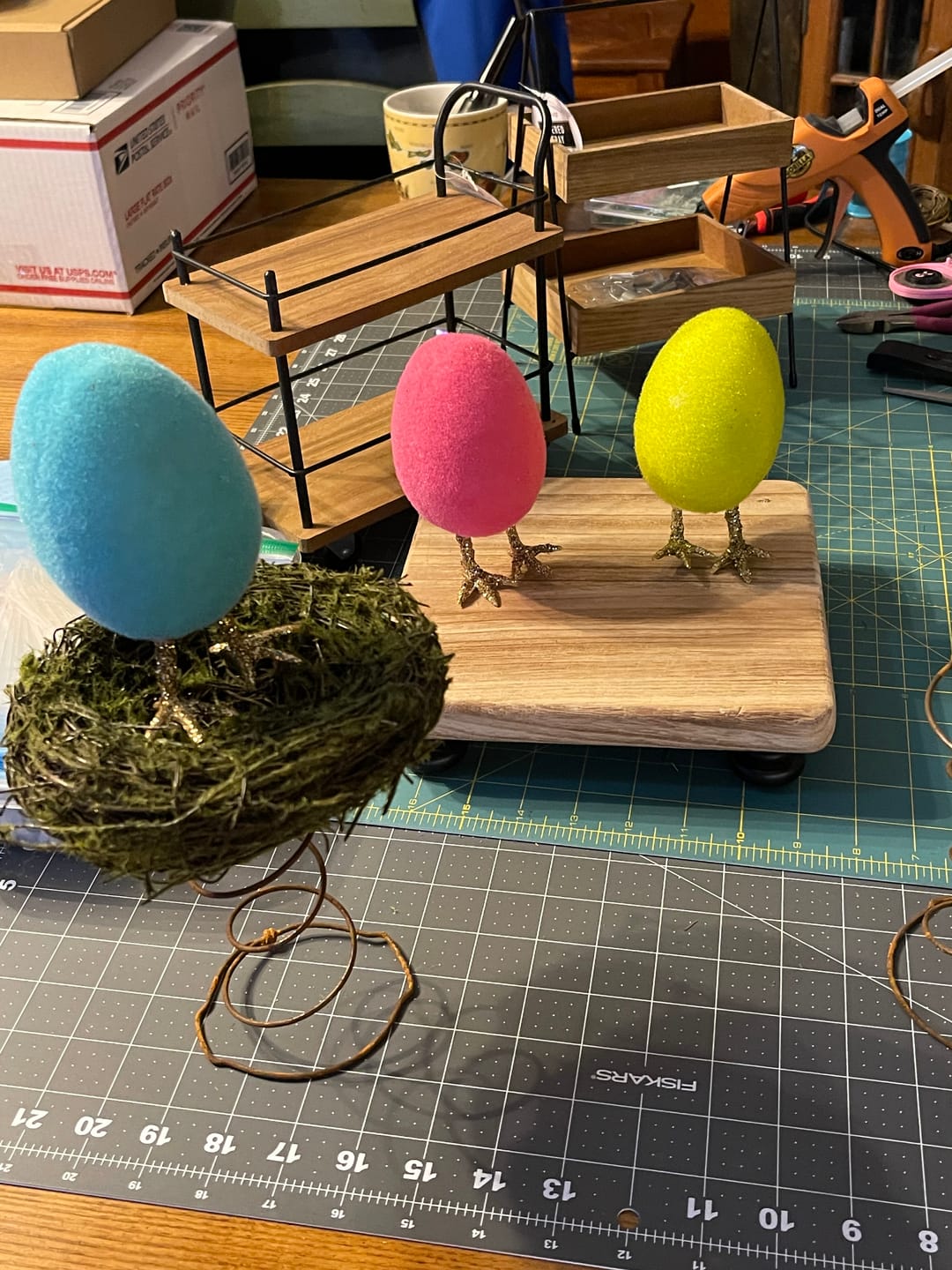 Customer photo review of Furry Egg Figurine with Glitter Legs