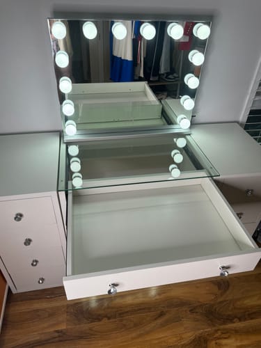 Customer photo review of (Set) Hollywood Mirror, Table & 2 x Draw Set “Diva 2”