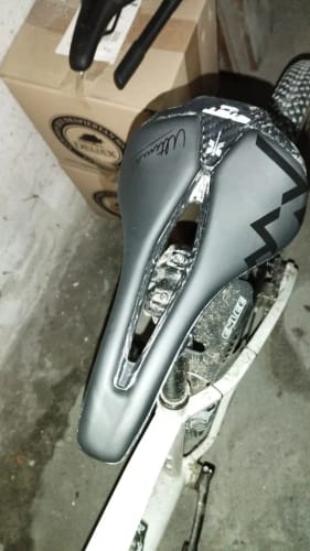 Customer photo review of CarbonX Ultimate - Super Ultralight Carbon Saddle - Black - 115g
