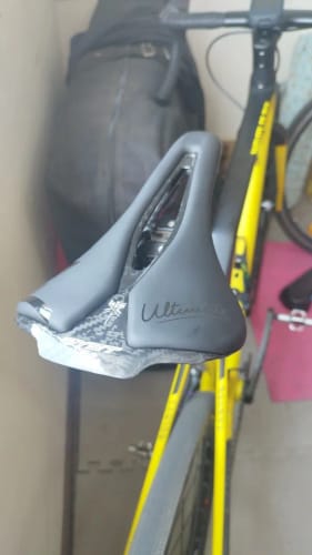 Customer photo review of CarbonX Ultimate - Super Ultralight Carbon Saddle - Black - 115g