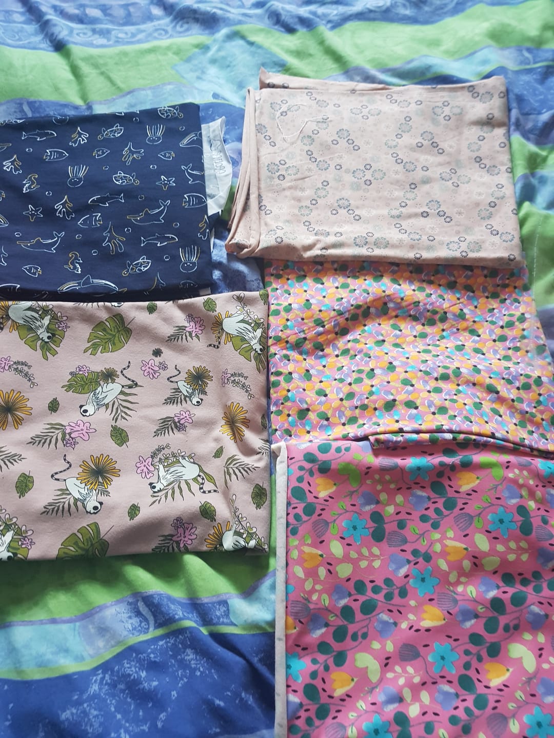 Customer photo review of Printed Cotton Jersey Remnants