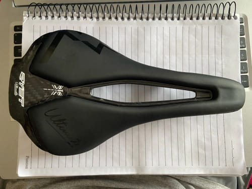 Customer photo review of CarbonX Ultimate - Super Ultralight Carbon Saddle - Black - 115g