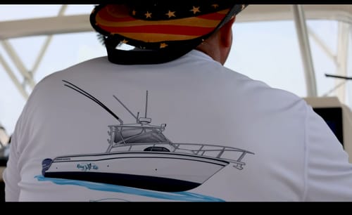 Customer photo review of Custom Digital Boat Artwork