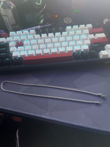 Customer photo review of Stainless Steel 3mm Small Rope Chain