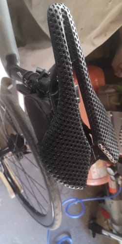 Customer photo review of CarbonX Bicycle Saddle - ExtremLight 170g - 3D Printed Seat Cushion - Breathable
