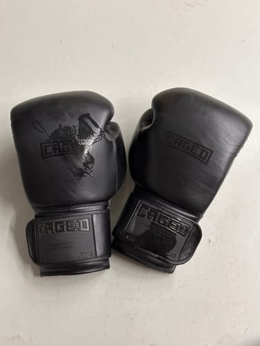 Customer photo review of Caged Boxing Gloves 'X' Series
