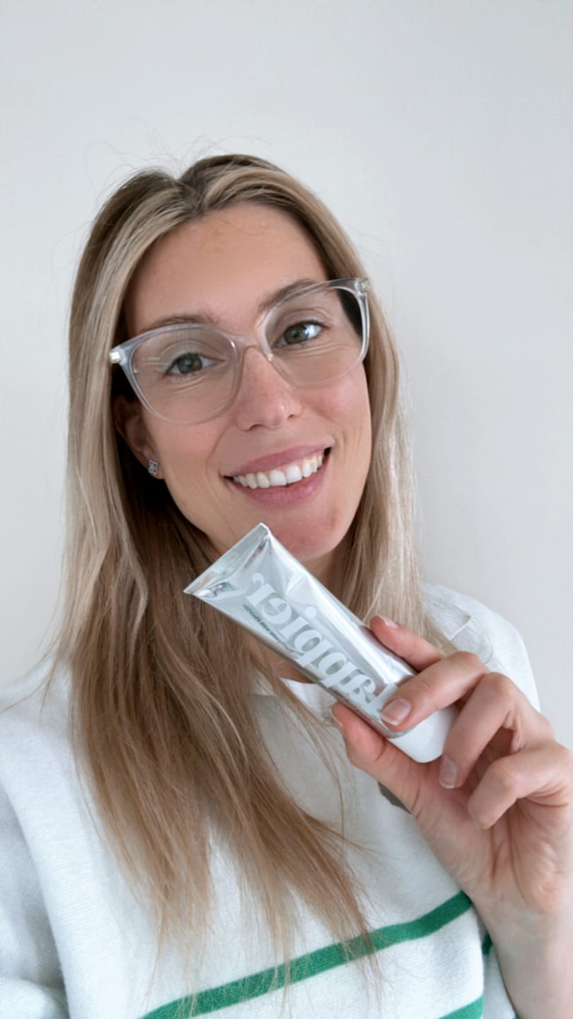 Customer photo review of Happier Fresh Mint Toothpaste