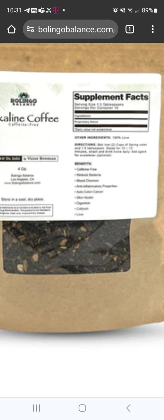 Customer photo review of BLUE VERVAIN TEA