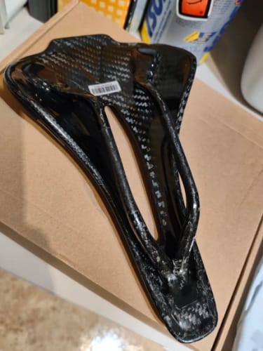 Customer photo review of CarbonX Ultimate - Super Ultralight Carbon Saddle - Black - 115g
