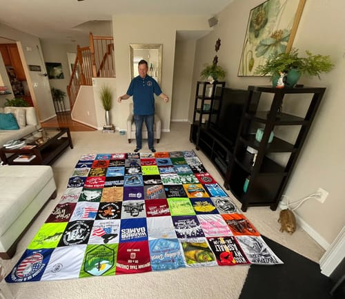 T-shirt quilt from salem university, colorado state university by John from VA