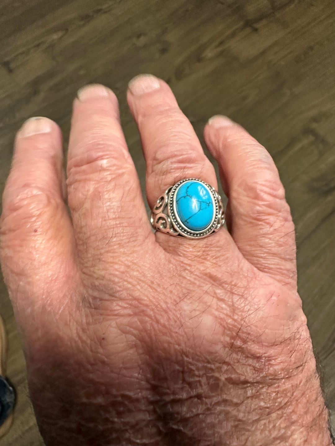 Customer photo review of BLUE EYES. - 925 SILVER