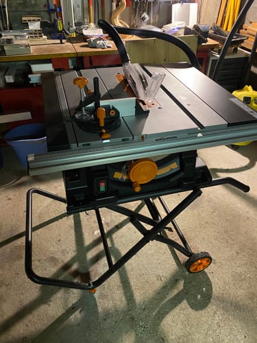 Customer photo review of Scie sur table 255mm Evolution RAGE5-S avec Lame multi-matériaux TCT