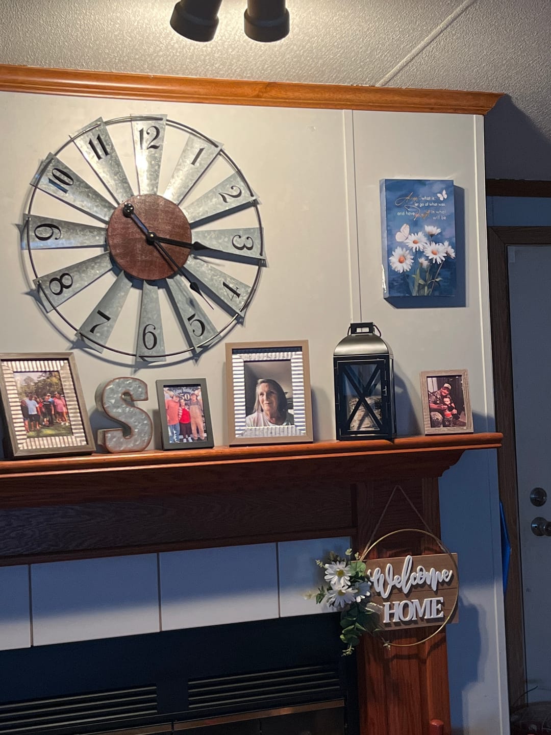 Customer photo review of Accept What is Let Go of What Was, Daisies and Butterflie, Christian Wall Art Canvas