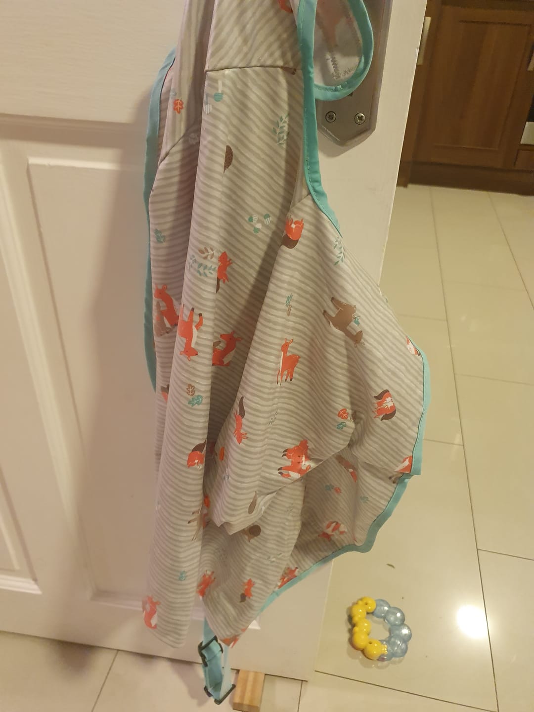 Customer photo review of Bibado Baby Coverall Weaning Bib With Long Sleeves