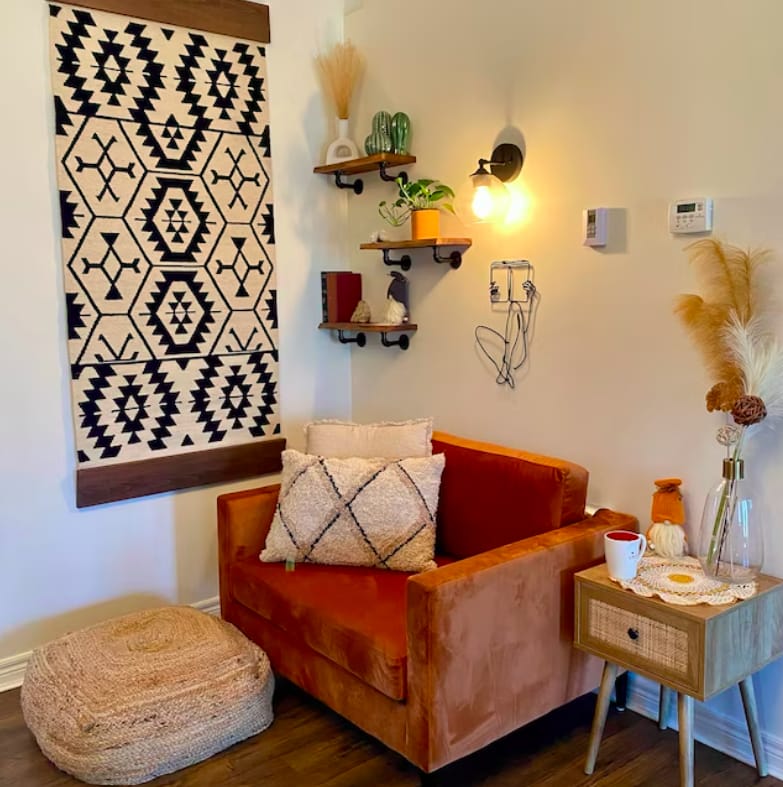Customer photo review of Black Western Wall Hanging