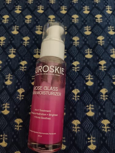 Customer photo review of Rose Glass - Hydration Moisturizer with Copper Peptides & Ceramides
