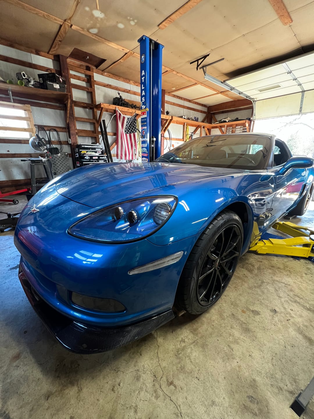 Customer photo review of Corvette C6 Base Extended Front Splitter Lip | ZR1 Conversion Package