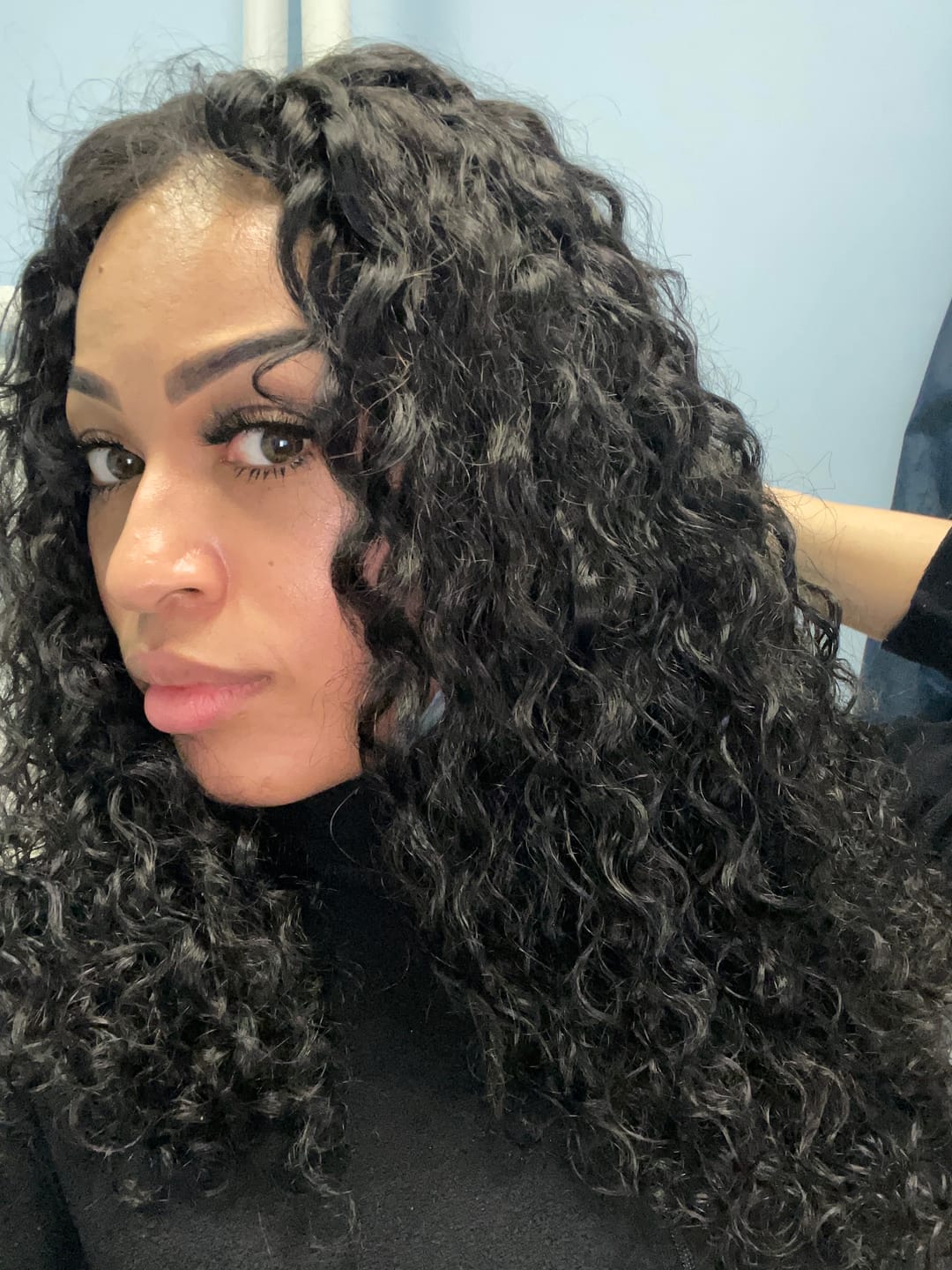 Customer photo review of Indian Curly Bundle