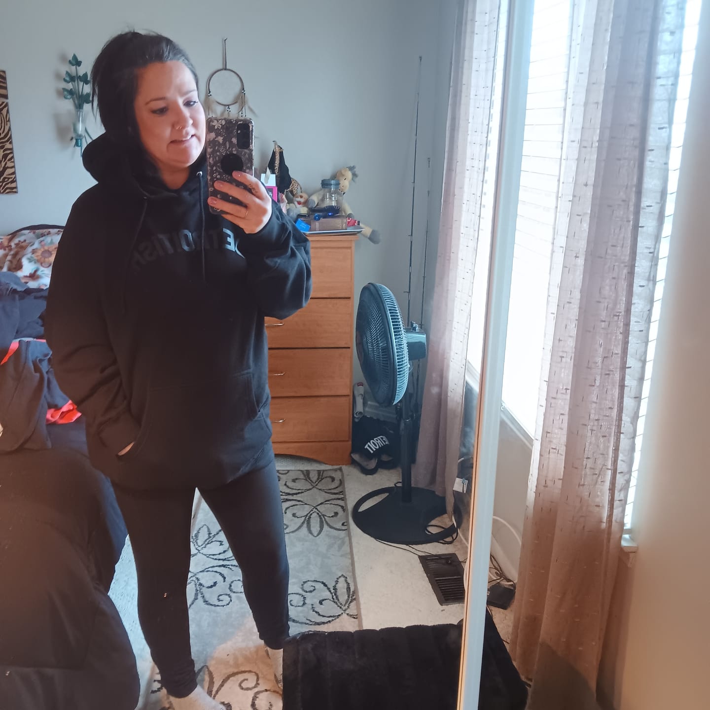Customer photo review of Ink Detroit - Detroitish Hoodie - Black on Black
