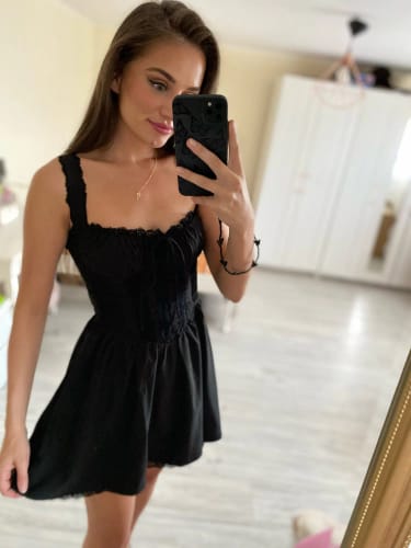 Customer photo review of Harper Mini Dress