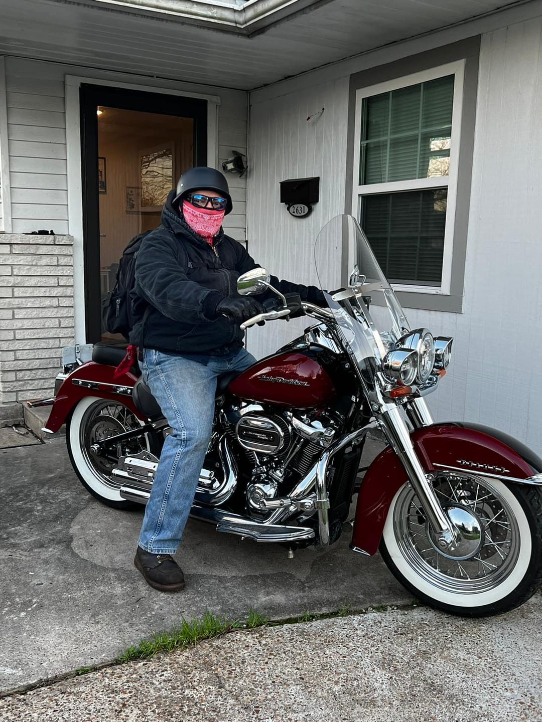 Customer photo review of Mayan Style Half Helmet Lightweight Face German Style DOT Helmet - Matte Black