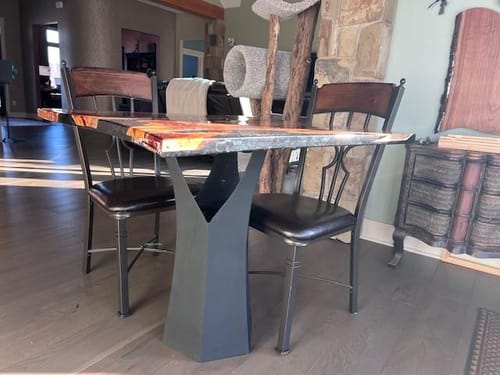 Customer photo review of Counter Table Legs 608 Namu 36H Modern Metal Design