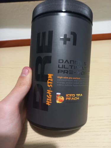 Customer photo review of +1© Danny's Ultimate Pre Workout (high-stim) (520g)