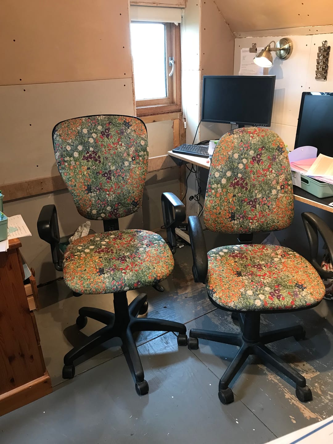 Customer photo review of Monet Flower Garden Tapestry Fabric