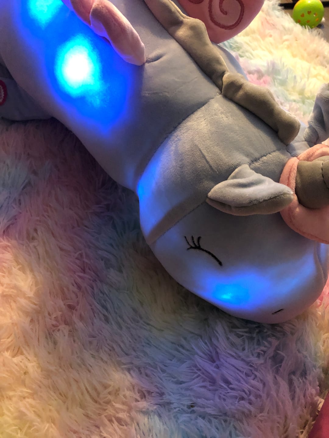 Customer photo review of LED Light-Up Unicorn Plushie (3 COLORS, 4 SIZES)