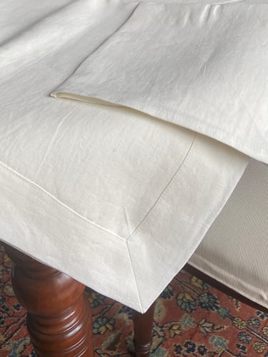 Customer photo review of Tovaglia Puro Lino Stropicciato No Stiro