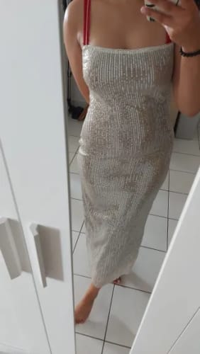 Customer photo review of Kennedi Maxi Dress