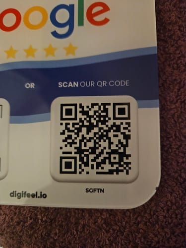 Customer photo review of Google Reviews - Plate