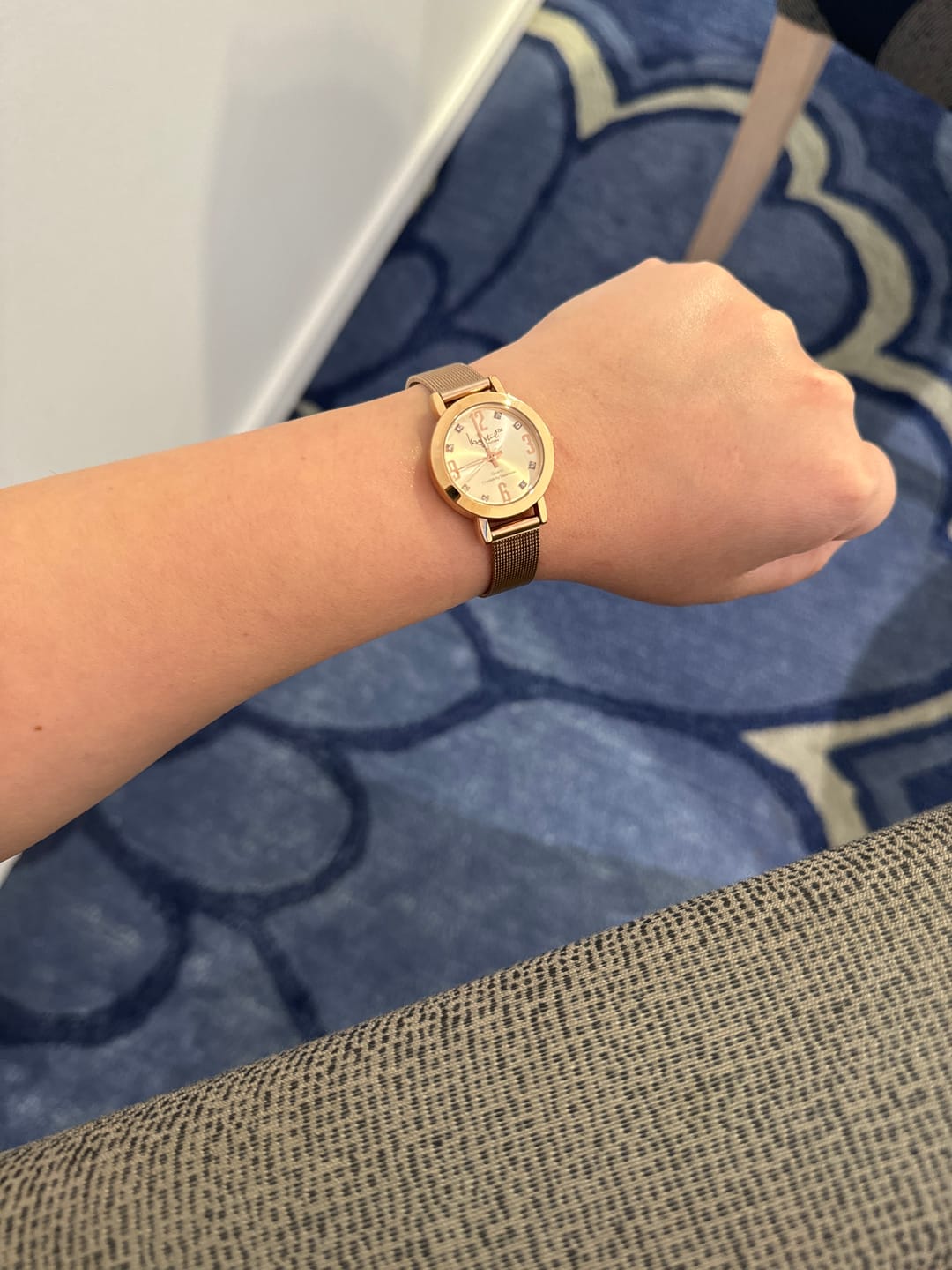 Customer photo review of The Hour Check Krystal Watch Embellished With  Swarovski Crystals