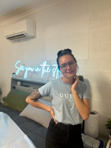 Customer photo review of Custom Neon Signs