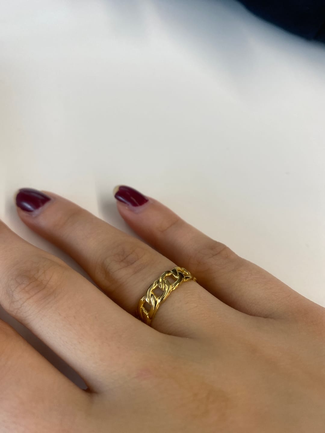 Customer photo review of Hi-Life Lock Ring 14K Vergoldet