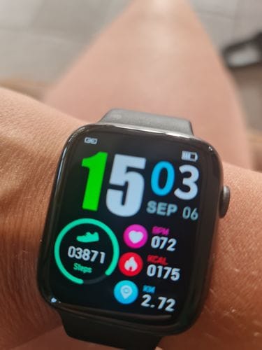Customer photo review of Smartwatch Justin mit umfassenden Gesundheitsfeatures / IP67 Wasserdichtigkeit / 35 Tage Akkulaufzeit / 100 Sportmodi