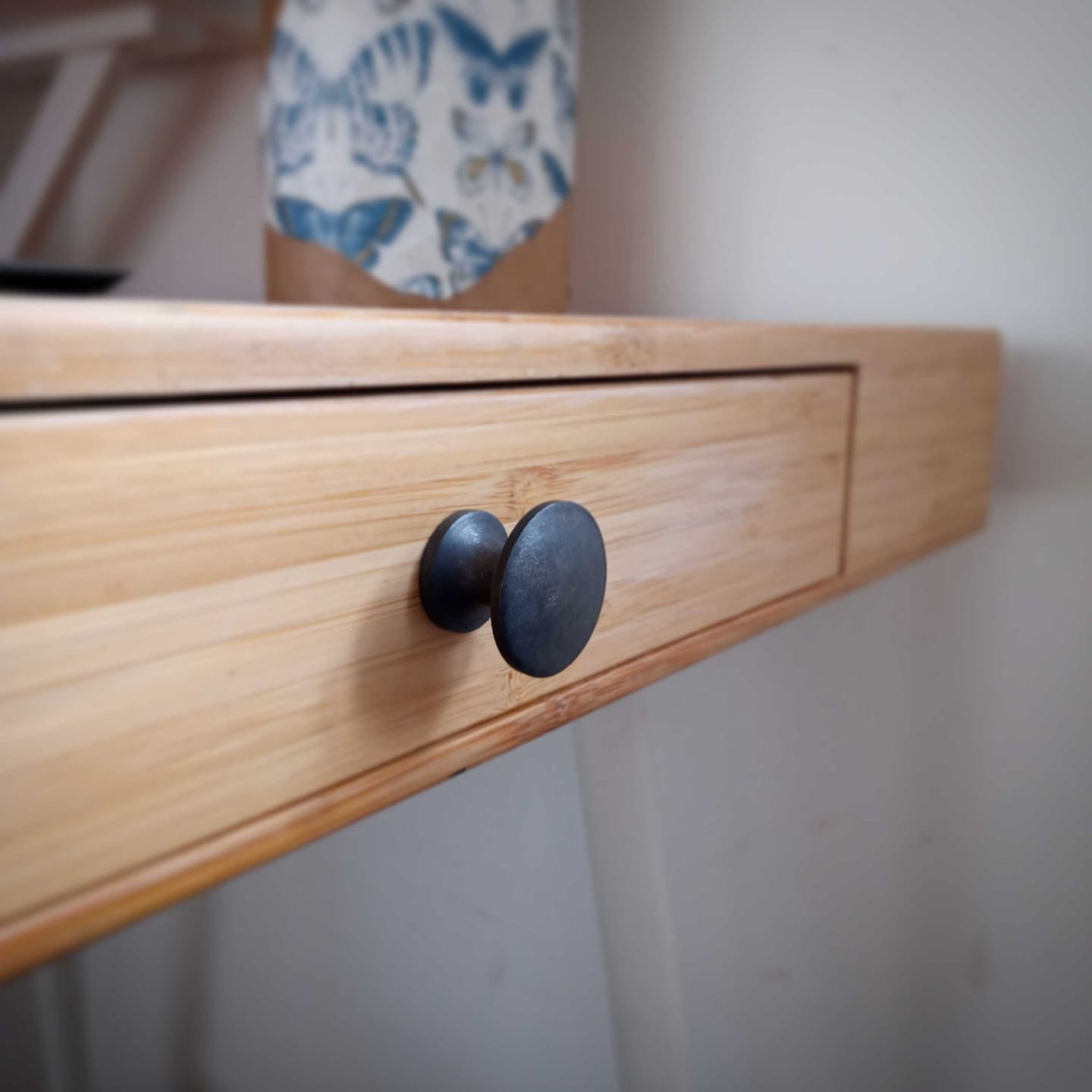 Customer photo review of Classic Cast Iron Cupboard Handles | Oxidised
